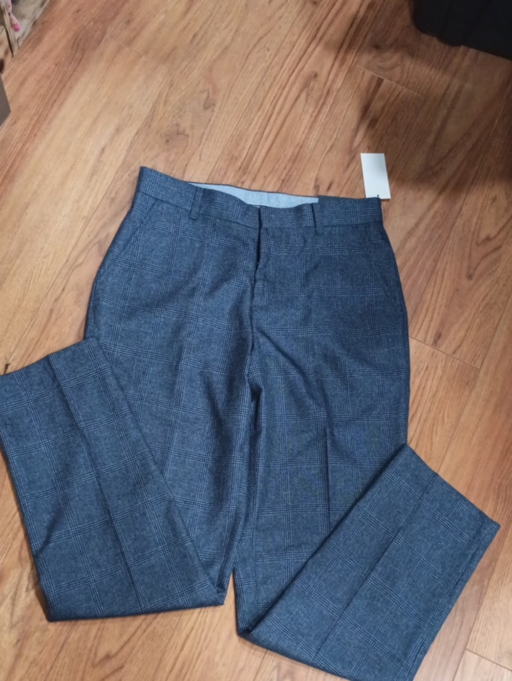 Tommy Hilfiger Blue Plaid Dress Pants